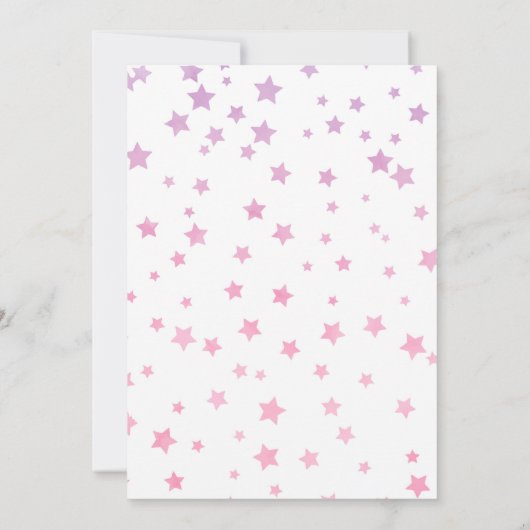 Fairy Tale Castle Pink Birthday Party Invitation Einladung (Rückseite)