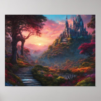 Fairy Tale Castle Poster