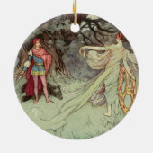 Fairy Tale Christmas Nr. 2 Keramik Ornament (Hinten)