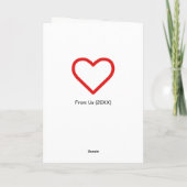 Fairy Tale Couple Wedday Herzlichen Glückwunsch Karte (Rückseite)