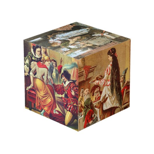 Fairy tale cube – Märchen Würfel – Gebrüder Grimm (Rückseite Schrägansicht)