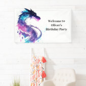 Fairy Tale Dragon Adventure Birthday Banner (Insitu)