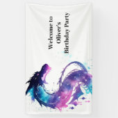 Fairy Tale Dragon Adventure Birthday Banner (Vertikal)