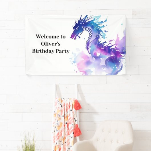 Fairy Tale Dragon Adventures Birthday Banner (Insitu)