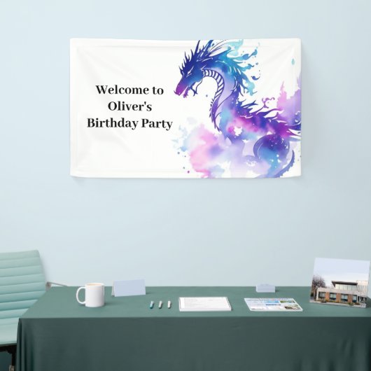 Fairy Tale Dragon Adventures Birthday Banner (Messeveranstaltung)