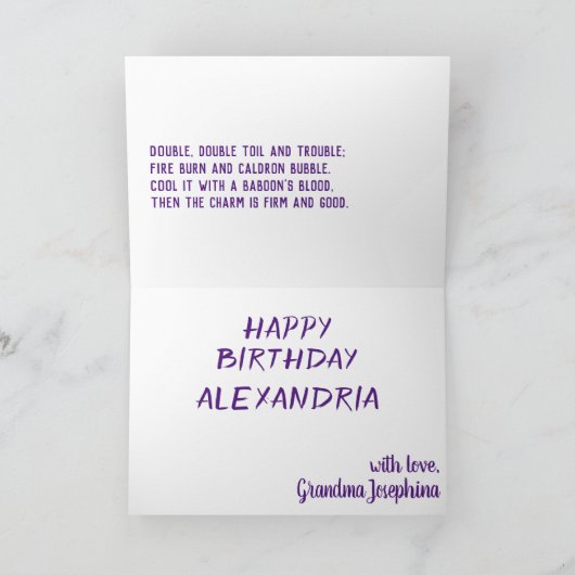 Fairy Tale Dragon Karte (Innenseite)