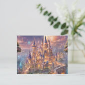 Fairy Tale Dreams Feiertagspostkarte (Stehend Vorderseite)