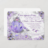 Fairy Tale einmal auf die Zeit Prinzessin Geburtst Einladung (Vorne/Hinten)