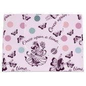 Fairy Tale einmal mit Schmetterlingen Große Geschenktüte (Vorderseite)