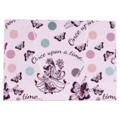 Fairy Tale einmal mit Schmetterlingen Große Geschenktüte (Rückseite)