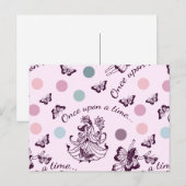 Fairy Tale einmal mit Schmetterlingen Postkarte (Vorne/Hinten)