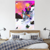 Fairy Tale Fantasy Light of Hope Winter Traumkunst Leinwanddruck (Insitu (Schlafzimmer))