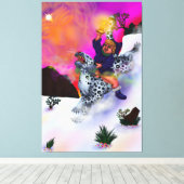 Fairy Tale Fantasy Light of Hope Winter Traumkunst Leinwanddruck (Insitu (Holzboden))