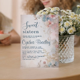 Fairy Tale florale 16 . Geburtstag Geburtstagspart Einladung