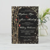 Fairy Tale Forest Wedding Einladung (Stehend Vorderseite)