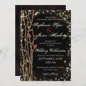 Fairy Tale Forest Wedding Einladung (Vorne/Hinten)