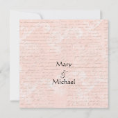 Fairy Tale Französisches Drehbuch Rosa Save the Da Date (Rückseite)