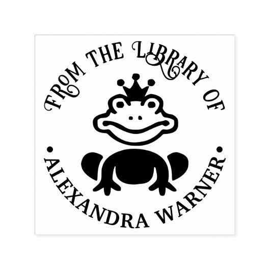 Fairy Tale Frog Prince "aus der Bibliothek" des Bu Permastempel (Design)