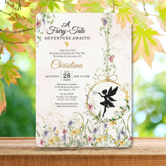 Fairy-Tale Garden zum Geburtstag Einladung