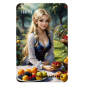 Fairy Tale Happy Thanksgiving Magnet (Vertikal)