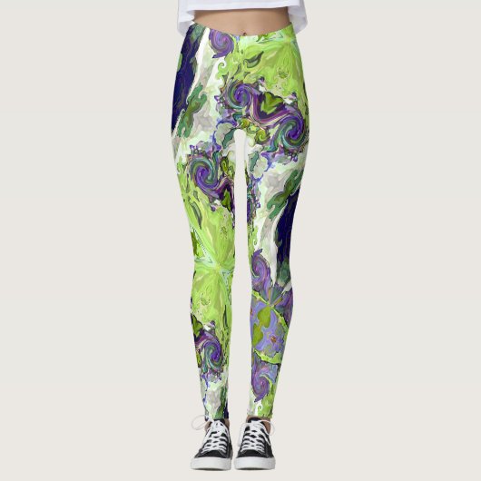 Fairy Tale Hearts Lemon Leggings (Vorderseite)