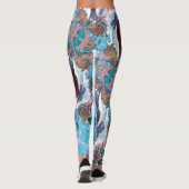 Fairy Tale Hearts Raspberry Leggings (Rückseite)