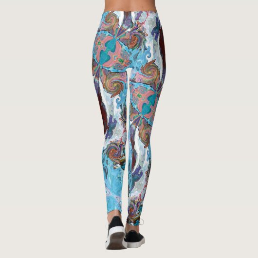 Fairy Tale Hearts Raspberry Leggings (Rückseite)