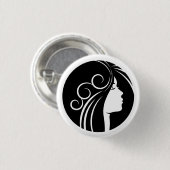 Fairy Tale Heroines Girl Button (Vorne & Hinten)