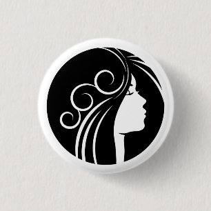 Fairy Tale Heroines Girl Button