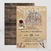 Fairy Tale Hochzeit Vintage Burg Rose Kuppel Einladung (Vorne/Hinten)