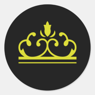 Fairy Tale in Schwarz Runder Aufkleber