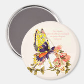 Fairy Tale Kiss Round Magnet (Vorderseite/Rückseite)