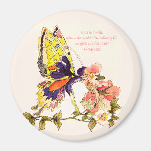 Fairy Tale Kiss Round Magnet