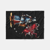 Fairy Tale Knight Children's Knight Armor Fairy Ta Fleecedecke (Vorderseite (Horizontal))