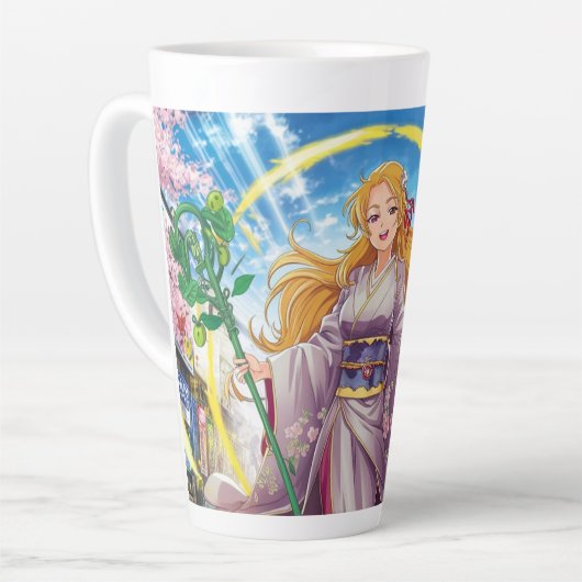 "Fairy Tale Latte Tasse - Das verzauberte Design f (Linke Ecke)