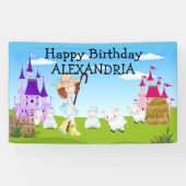Fairy Tale Little Bo Peep Sheep Banner (Horizontal)