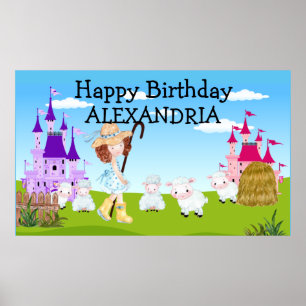Fairy Tale Little Bo Peep Sheep Poster