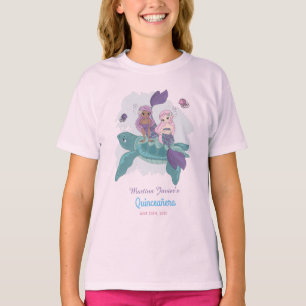 Fairy Tale Mermaid Quinceañera 15. Geburtstag T-Shirt