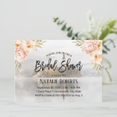 Fairy Tale Misty Vintages florales Brautparty Einladung (Stehend Vorderseite)