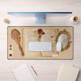 Fairy Tale Niedlich Collage Mixed Media Schreibtischunterlage