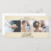 Fairy Tale Old Vintage Wedding Vielen Dank Dankeskarte (Vorne/Hinten)