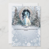 Fairy tale personalized invitations for girls einladung (Rückseite)