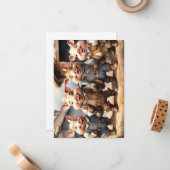 Fairy Tale Pigs Mitteilungskarte (Vorderseite/Rückseite Beispiel)