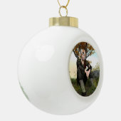 Fairy Tale Prince Keramik Kugel-Ornament (Links)