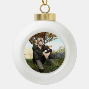 Fairy Tale Prince Keramik Kugel-Ornament