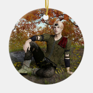 Fairy Tale Prince Keramik Ornament