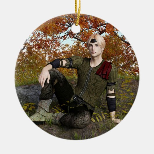 Fairy Tale Prince Keramik Ornament (Vorne)