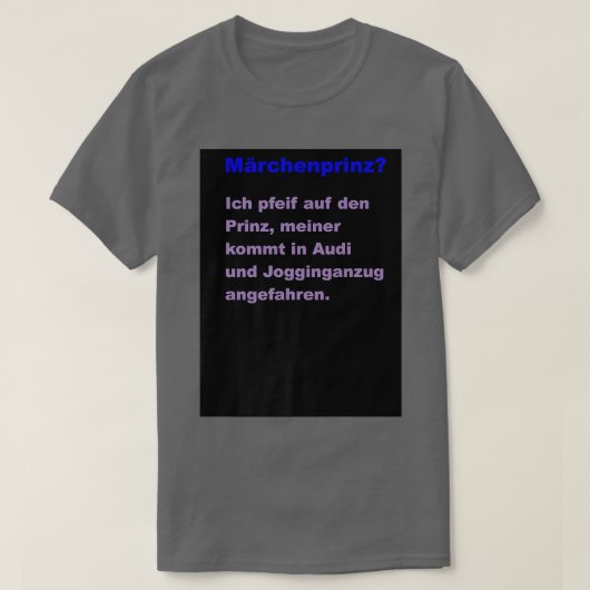 Fairy Tale Prince T-Shirt (Design vorne)