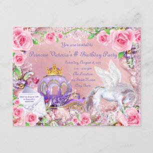 Fairy Tale Princess Birthday Party Einladung