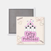 Fairy Tale Princess Burg Design Magnet (Vorderseite/Rückseite)